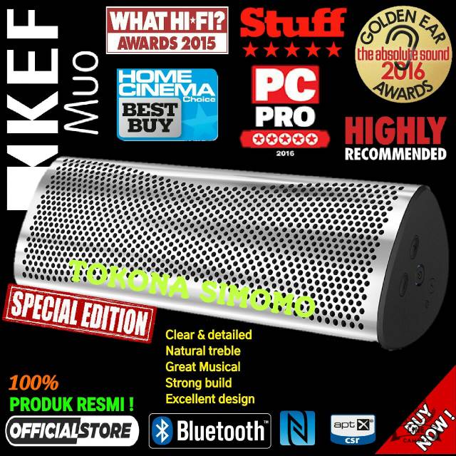 KEF MUO Premium Hi-Fi Portable Bluetooth Speaker - SPECIAL EDITION