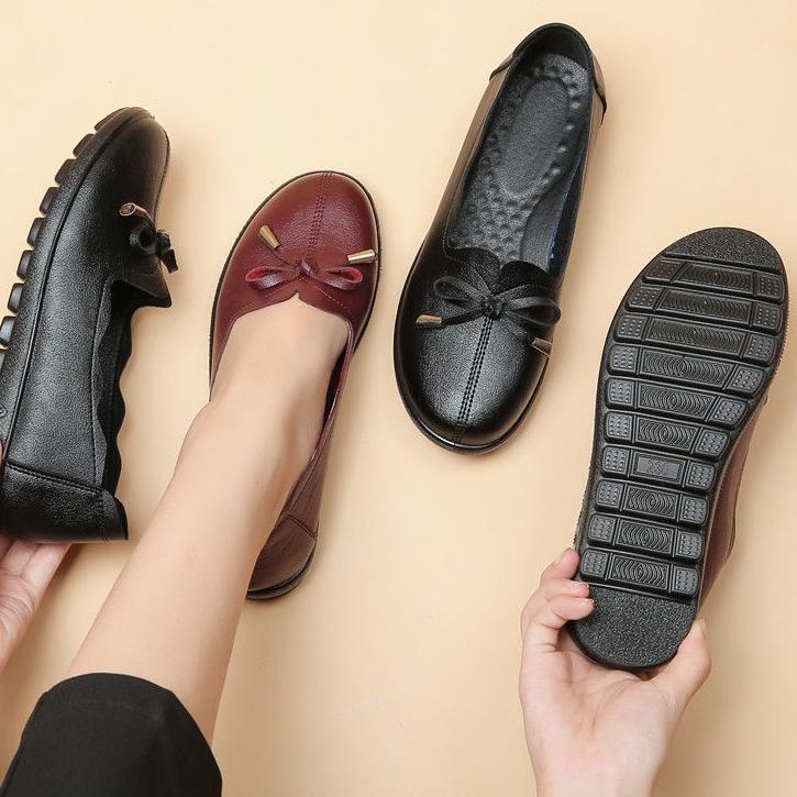 Tren Kekinian.. 5001 Sepatu flat wanita, sepatu formal, penting untuk pekerja kantoran, sepatu ibu