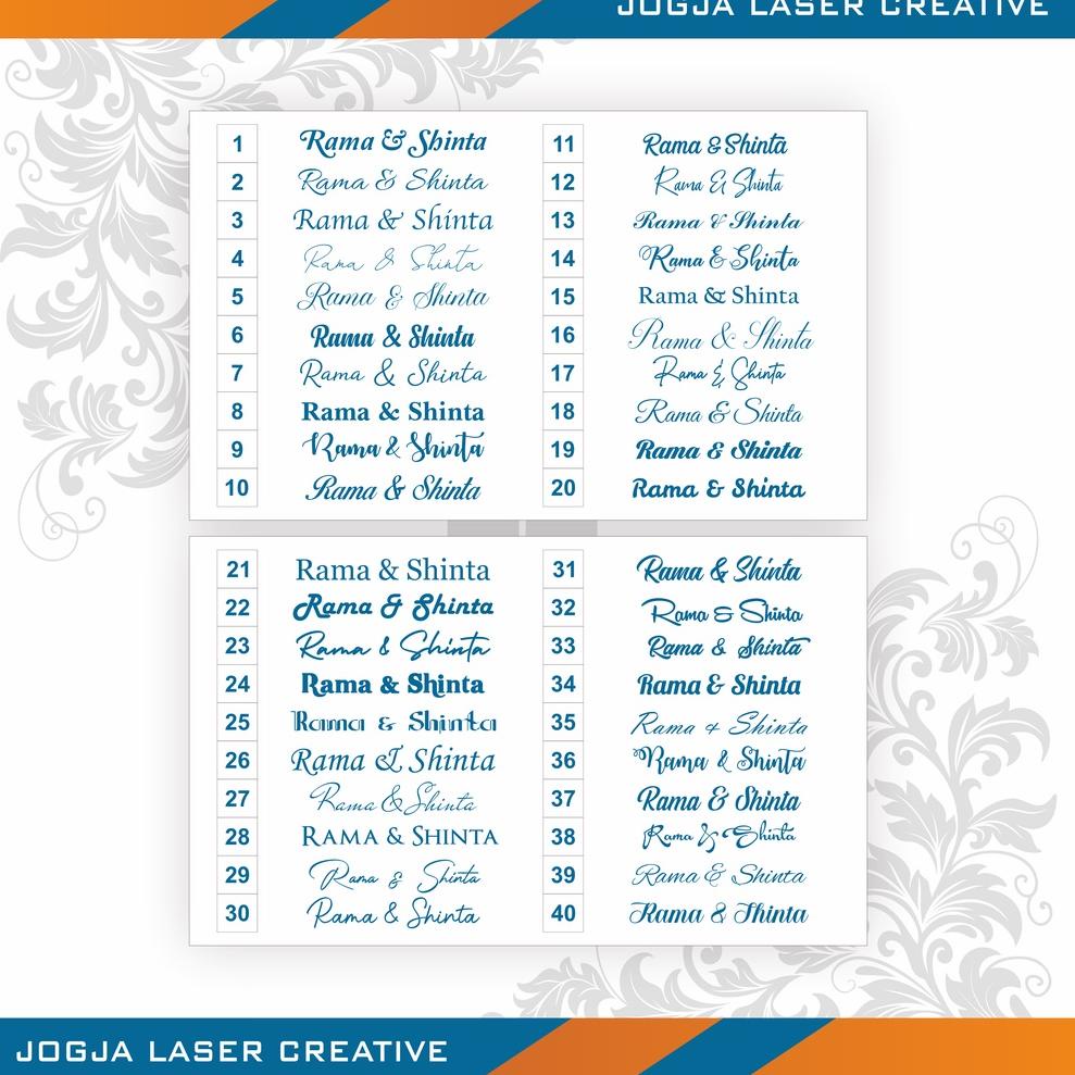 Hiasan Mahar Bulat Grafir Tema Rustic  - Bahan Triplek [Tku31au22ᴷ]