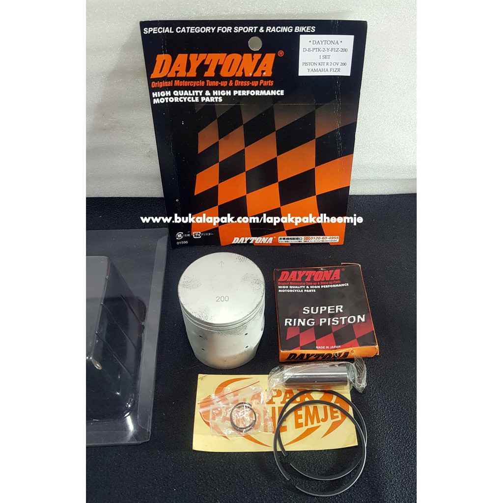 PISTON FIZR DAYTONA 200 PISTON SET FIZR FORCE 1 DAYTONA ORIGINAL OS 200 OVERSIZE 200 PISTO