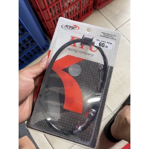 SELANG REM TDR KTC DEPAN ATAU BELAKANG ORIGINAL DAN AEROMOTIVE SCOOPY BEAT VARIO 125 150 MIO FINO SUPRA TIGER RX KING JUPITER VEGA F1ZR (NMAX AEROX KLX PCX TIDAK BISA)-Ktc hitam 60cm