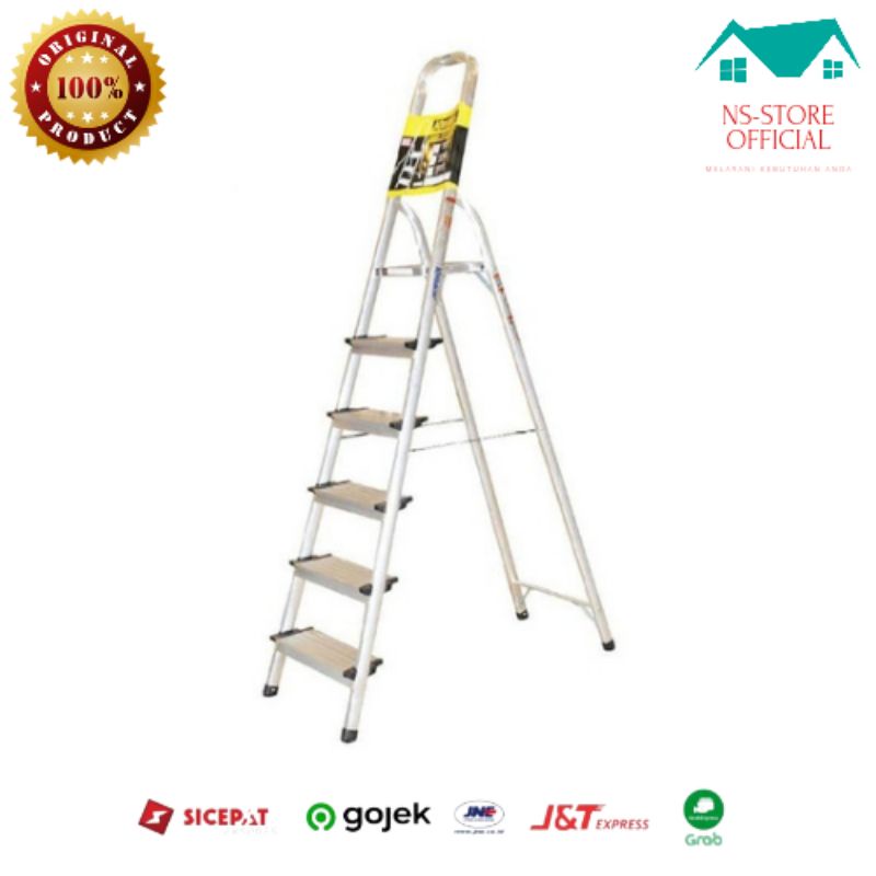 Krisbow tangga lipat 6 step alumunium