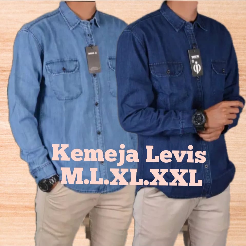 NINETY DEGREES Kemeja Jeans Lengan Panjang main image 0