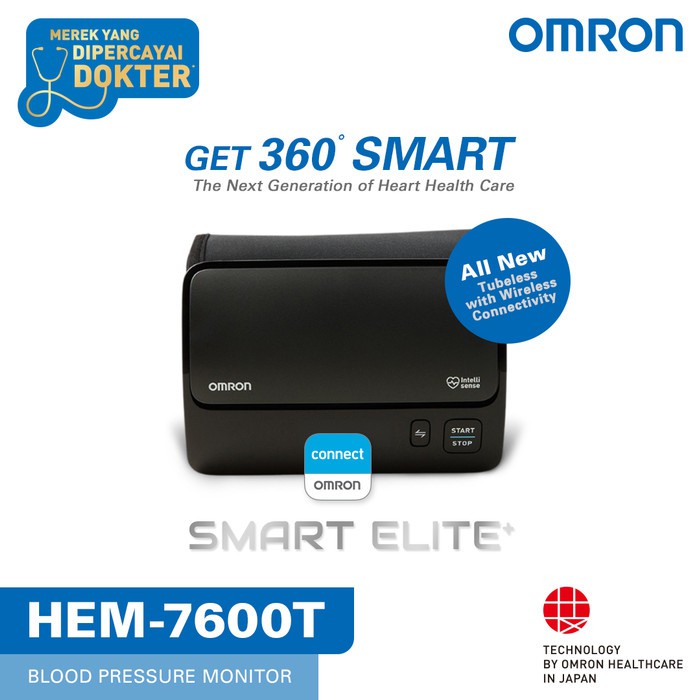 Omron HEM-7600T / 7600T / 7600 T - Tensimeter Digital Lengan Dengan Koneksi Bluetooth Made In Japan