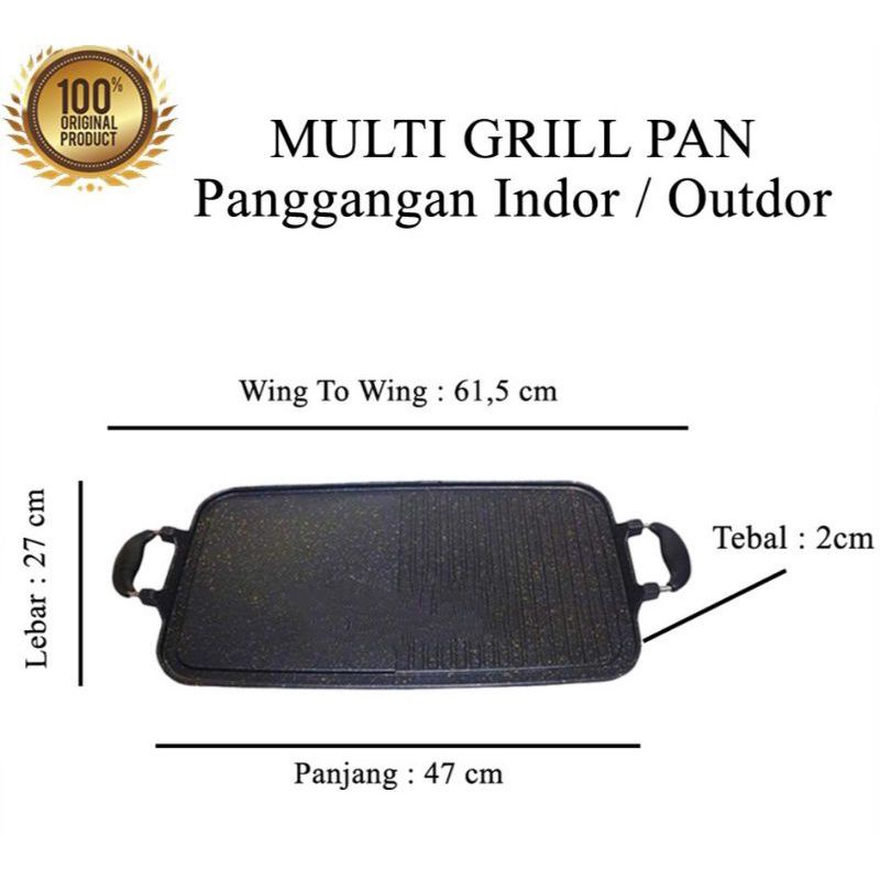 Multi Grill pan , BBQ , Bulgogi  , Happy Grill pan , alat Panggang Pemanggang