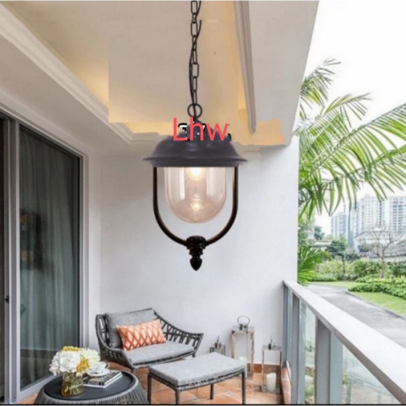 Lampu gantung outdoor indoor 1002 dekorasi teras,cafe