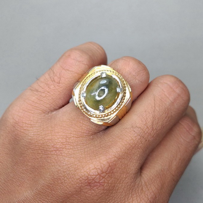 Batu Cincin Asli Hijau Green Safir Afrika Murah Berkualitas