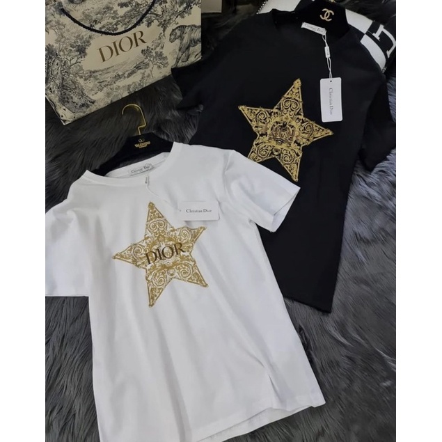 MKS.IMPORTFASHION PREMIUM KAOS CHRISTIAN DI-OR STAR T-SHIRT IMPORT