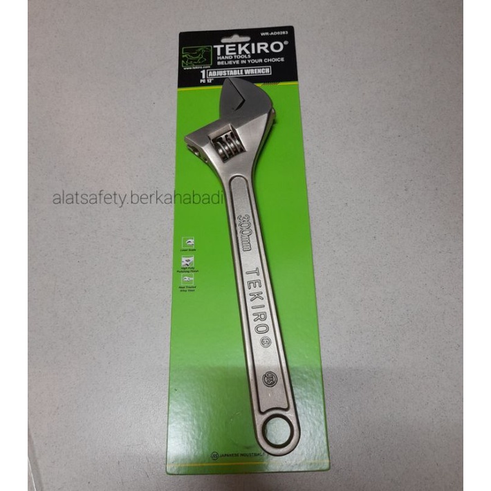 Kunci Inggris 6 8 10 12 inch Tekiro / Adjustable Wrench (chrome)