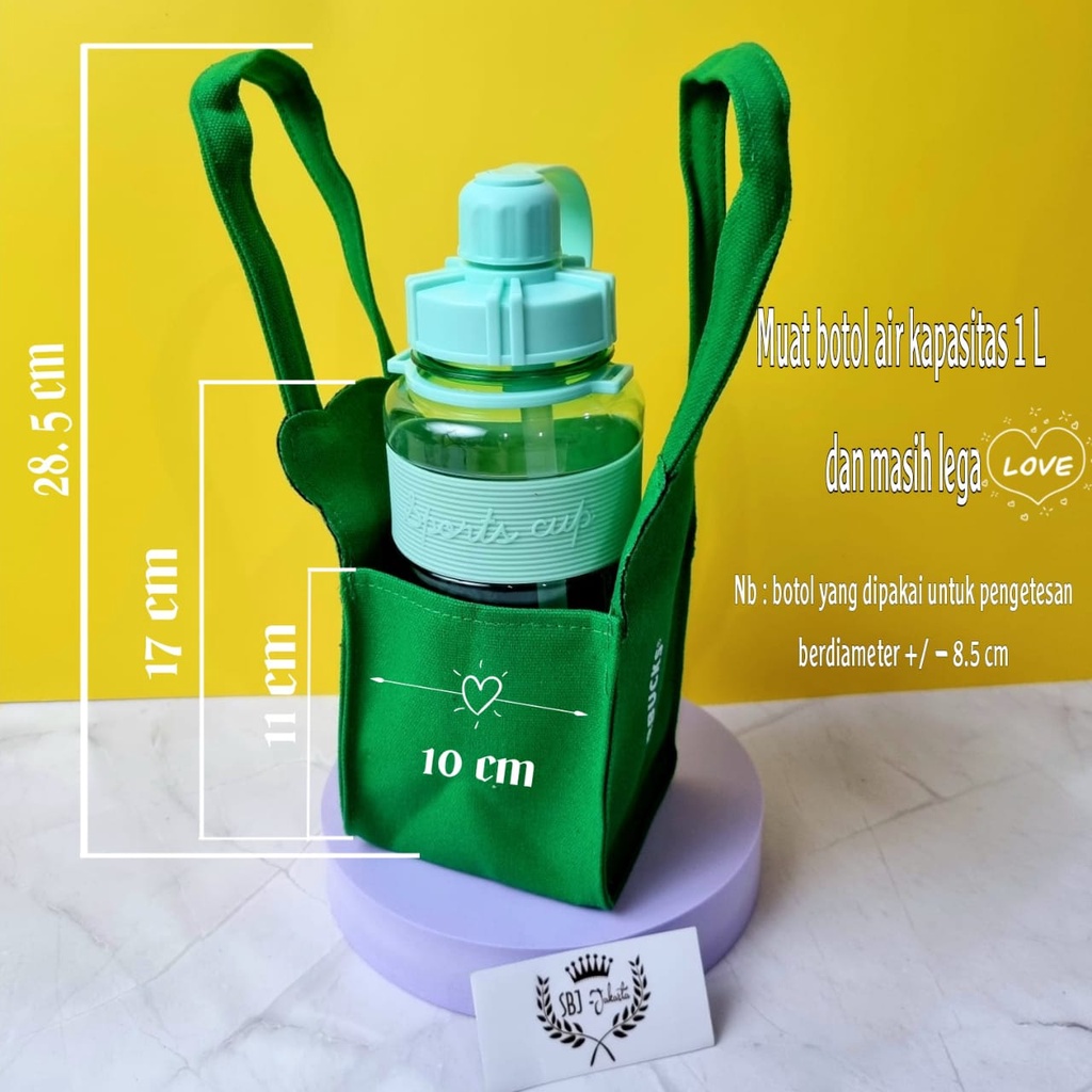 Tas Termos Tumbler Sarung Botol Minum Elastis dengan Tali PENDEK SB-A1