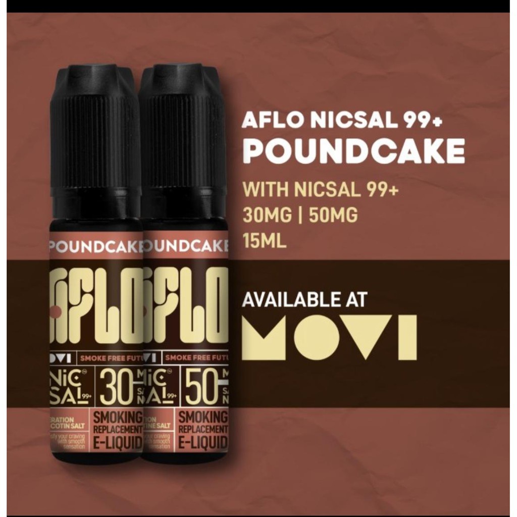 MOVI Aflo Poundcake Lemon Vanilla Cake Salt Nic 15ML by MOVI 100% AUTHENTIC