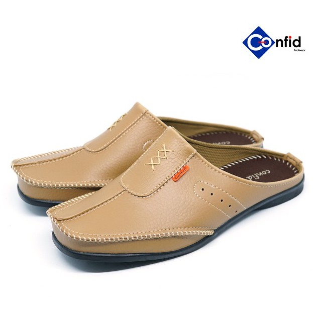 Sepatu Selop Bahan Kulit New Style Anti Slip Branded (Beta 02)