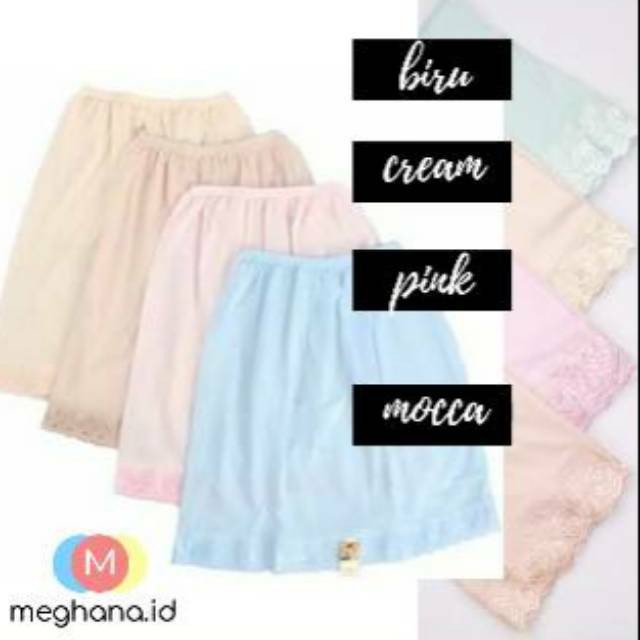 Rok Androk Wanita Renda size 3L Standar Daleman Wanita