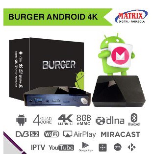 Jual Decoder Receiver Set top box Matrix Burger Android 4k Murah