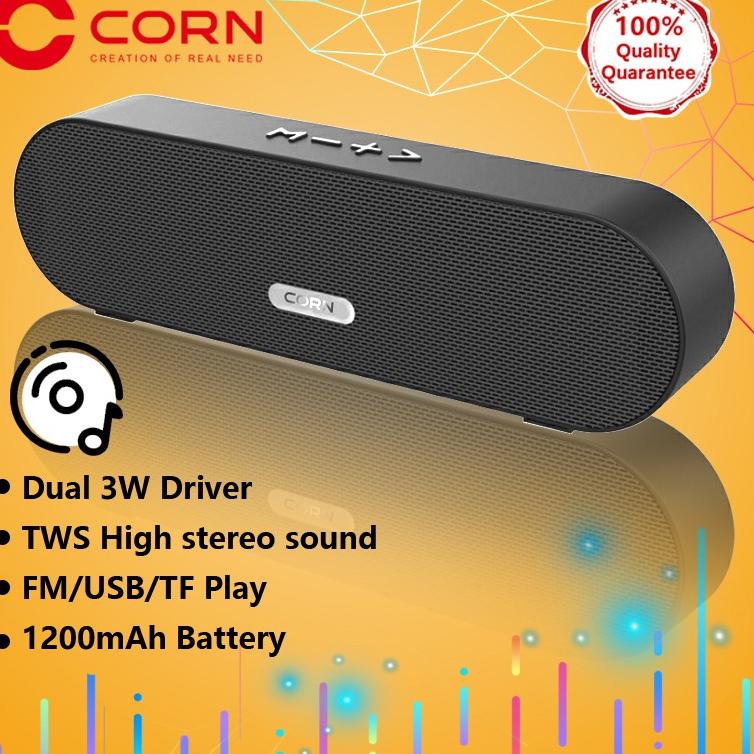 (）CORN YX009 Speaker Bluetooth 5.0 nirkabel bluetooth hifi stereo speaker suara besar kotak musik Q3