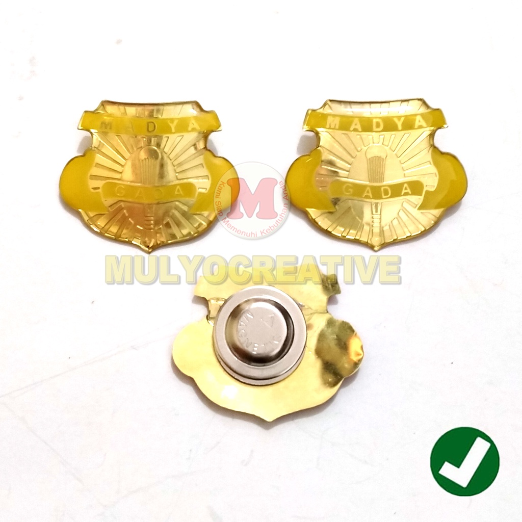 Pin Gada Madya Satpam Murah Lencana Atribut Security Satpam Magnet