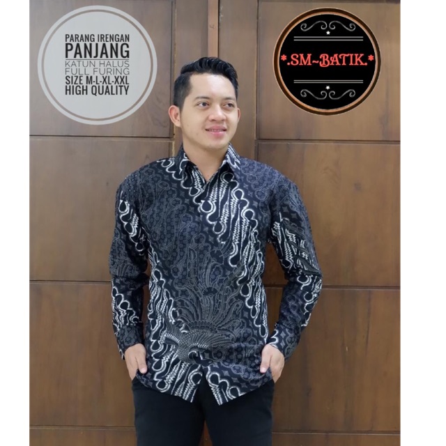 Batik PARANG IRENGAN FULL FURING Katun Halus Ori Solo