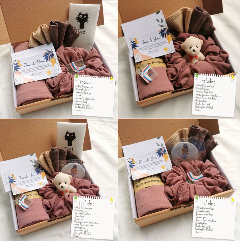 

Hampers Hijab Bella Square Gift Box Kado Ulang Tahun Pernikahan Wisuda Cewek Free Ucapan