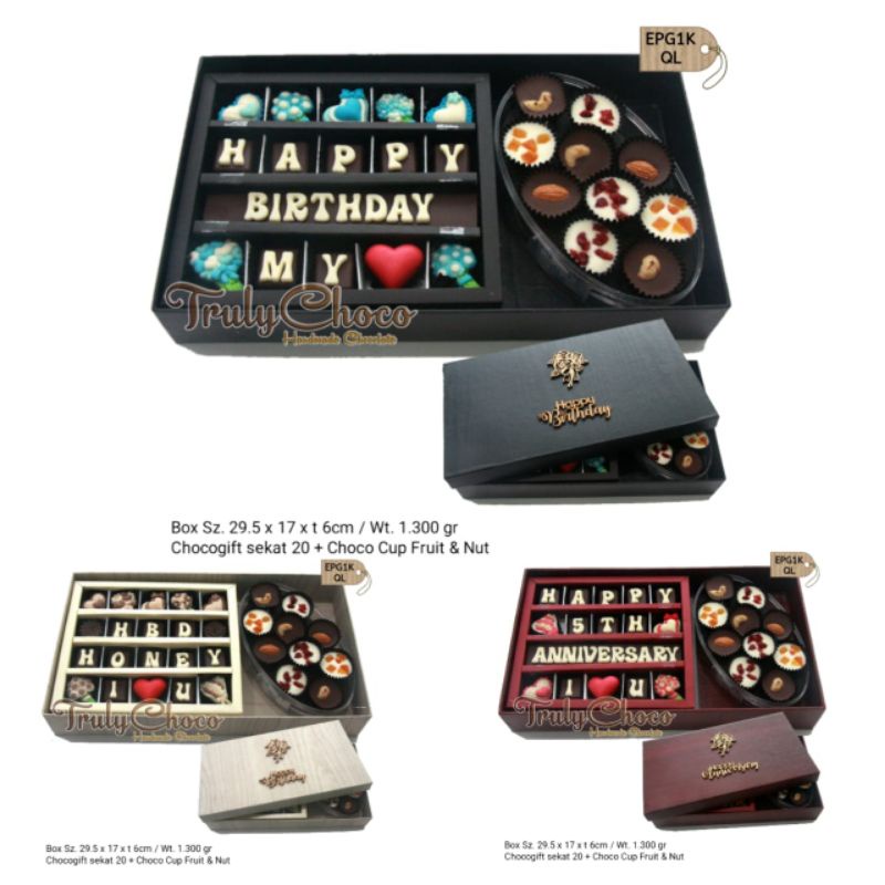

hadiah ulang tahun dan anniversary cokkat trulychoco special EPG1K