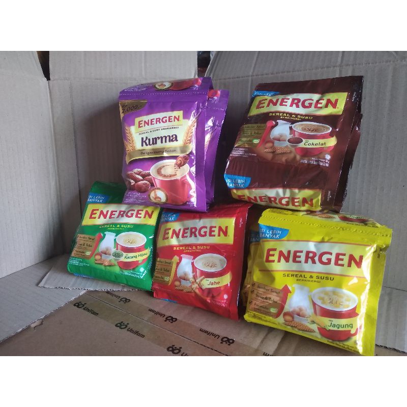 

Energen Baruuu!! 1 renceng isi 10 pcs