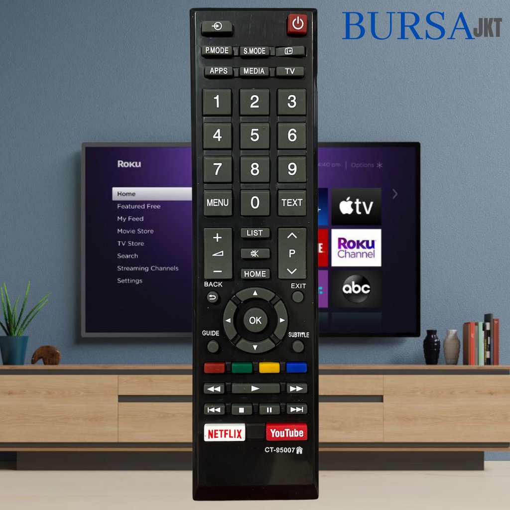 REMOTE TOSHIBA SMART ANDROID TV YOUTUBE NETFLIX 32E31KP 95007