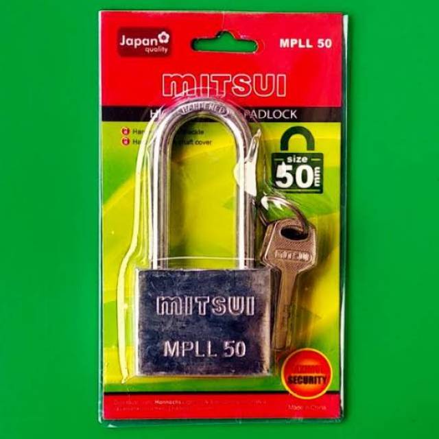 Gembok Mitsui MPLL 50 - 50 mm / Padlock Mitsui Leher Panjang