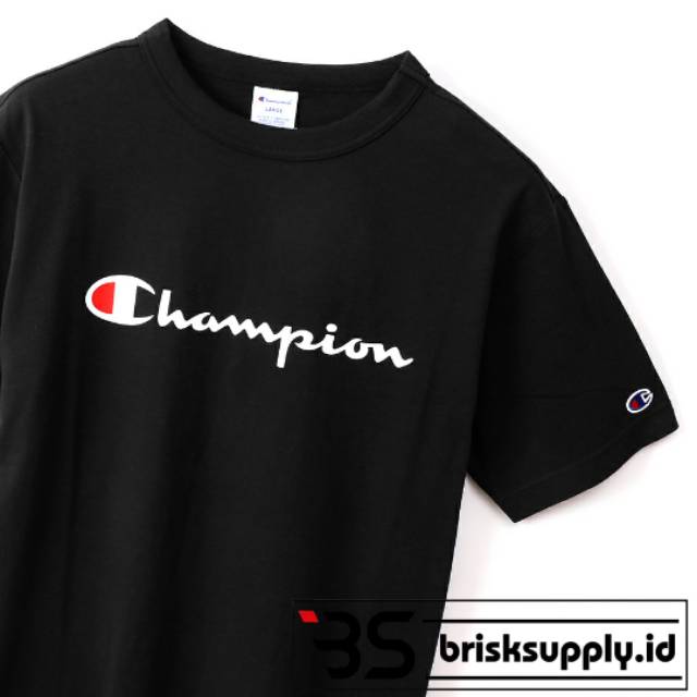 TSHIRT CHAMPION BIGSCRIPT LOGO [ JAPAN MARKET ]