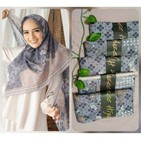 HIJAB SEGI EMPAT C 081 DEENAY KW MOTIP SUMBA KW CREAM KW LASER CUT