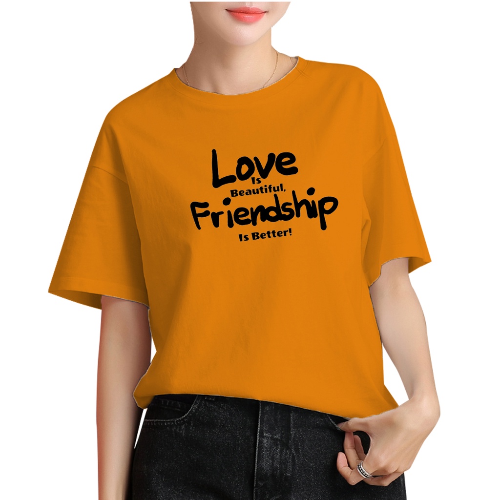 Malvaro -  Kaos wanita LOVE FRIENDS  / kaos distro / Tshirt wanita / pakaian wanita / atasan wanita  - 062