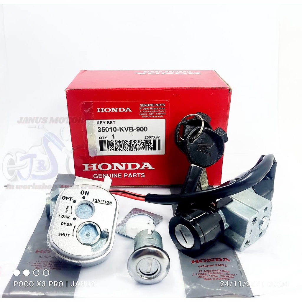 Kunci kontak SET PLUS JOK VARIO 110 PERTAMA KUALITAS ORIGINAL KARBURATOR LAMA set KVB kualitas orisinil ASSY CW KARBU PRESISI AWET ORI ASLI HONDA HGP-5