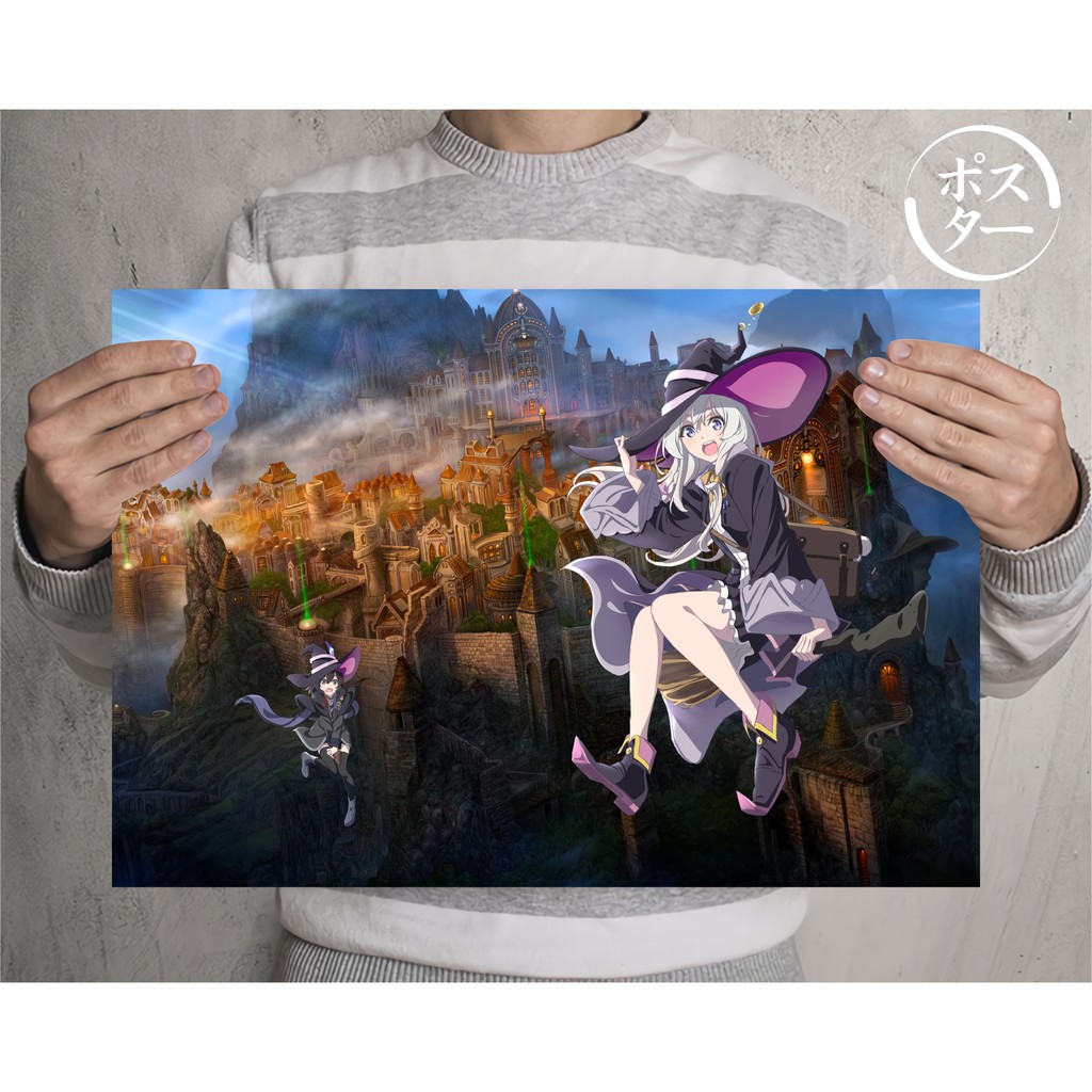 Koleksi Poster Anime Majo no Tabitabi - Elaina - Size A3+-Majo no Tabitabi AB