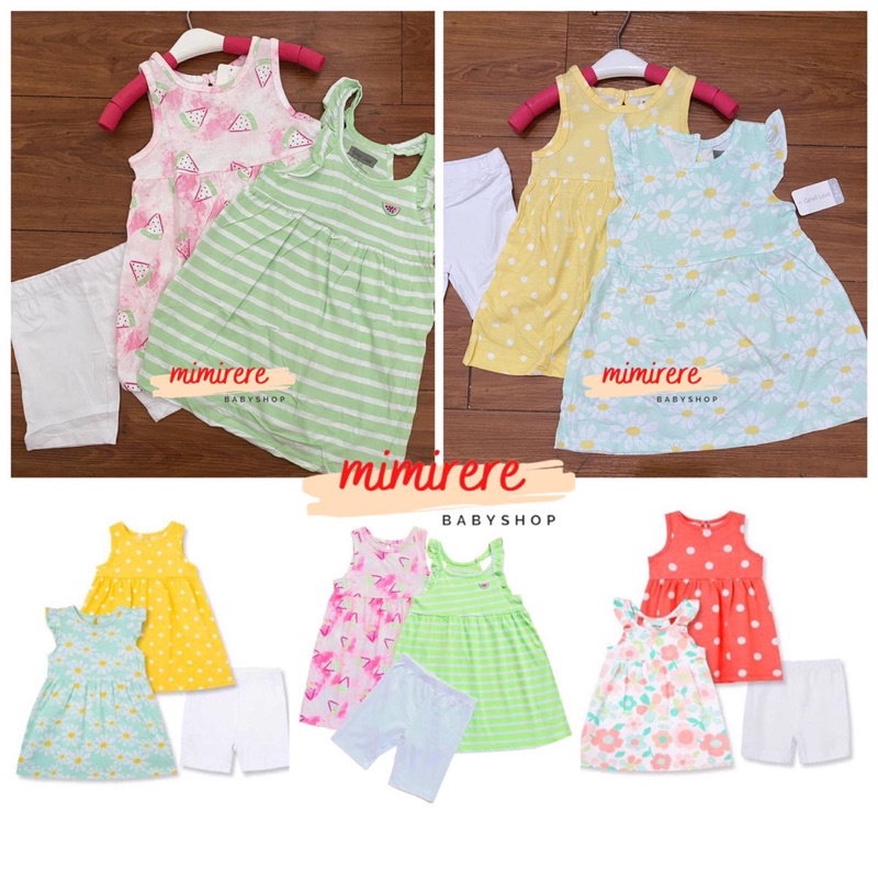 Catell Love 2in1 Everyday Dress Anak + Celana Pendek | Daster Anak Little Me isi2