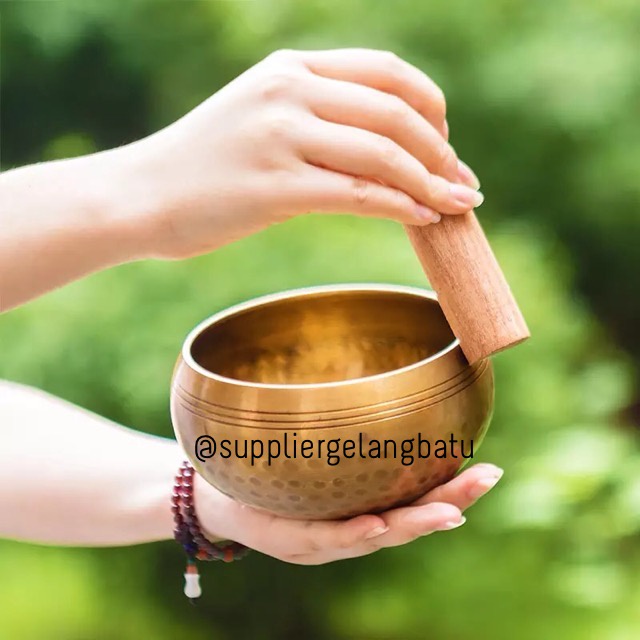 SINGING BOWL therapy stress redeem yoga ketenangan kesehatan 8cm ready