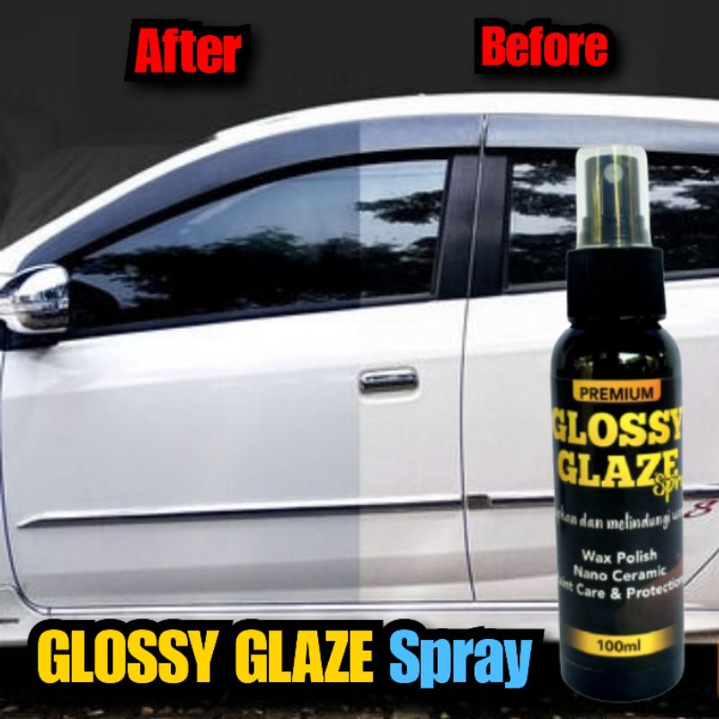 GLOSSY GLAZE Mengkilapkan, GLOSSY CLEANER Menhilangkan kerak 100ml