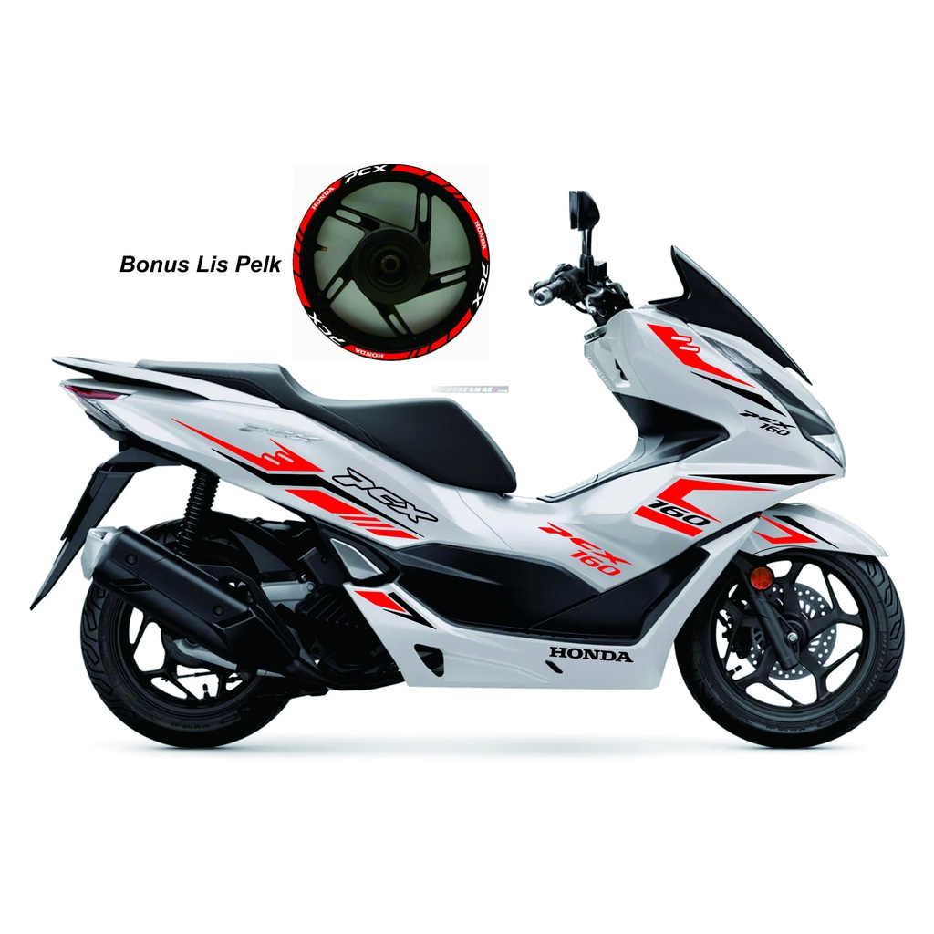 Cutting Stiker PCX 160 Putih MURAH