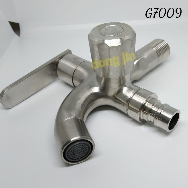 Kran Shower  Mandi cabang 2 Stainless Sus304