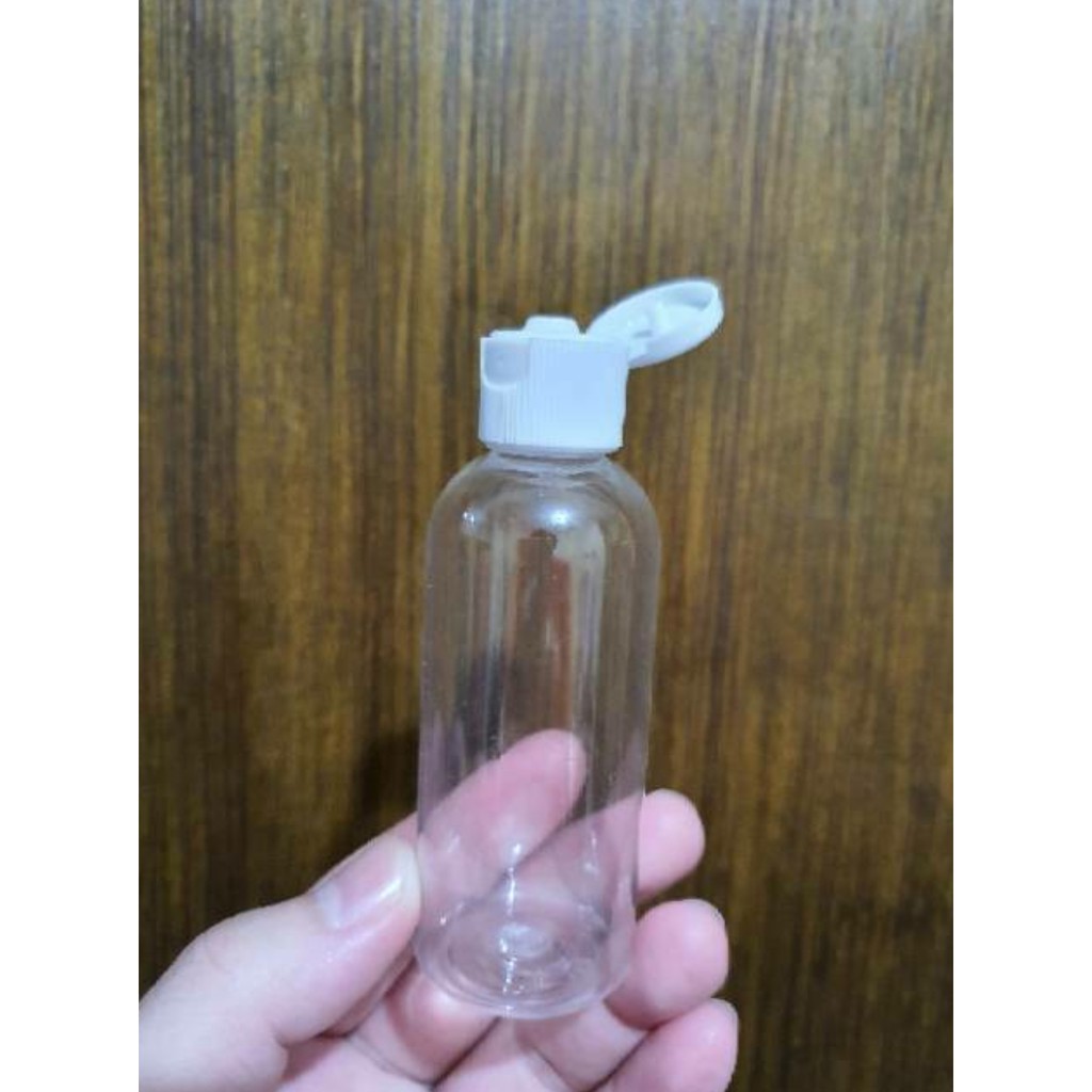 Botol Spray Parfum Fliptop Presstop Pump 30ml 60ml 100ml 250ml TUTUP PUTIH TRANSPARAN Bening PET Tebal 30 60 100 250 ml Botol Shortneck