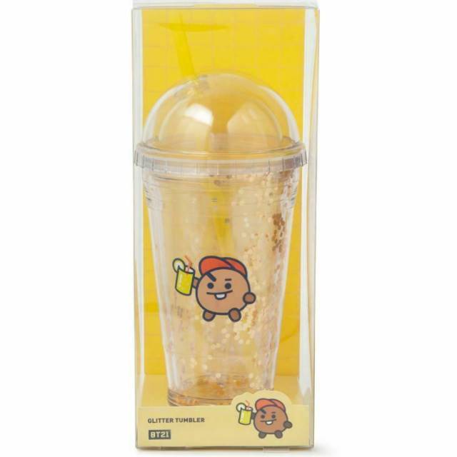 BT21 GLITTER TUMBLR SHOOKY OFFICIAL