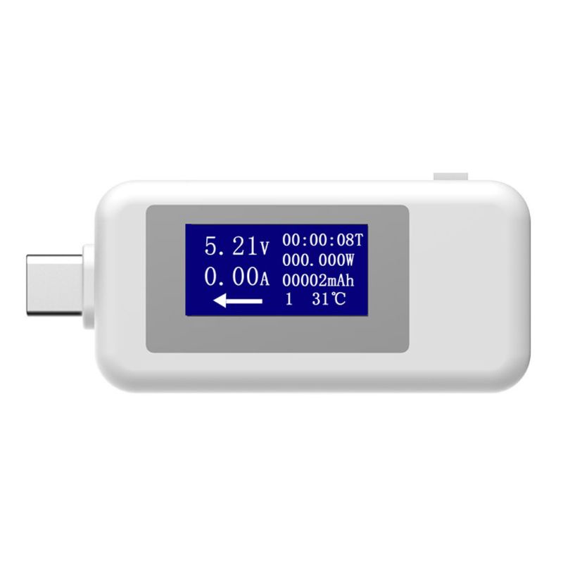 Btsg USB Tester Type-C LCD Digital Tester Tegangan Dan Arus Untuk Komputer Desktop