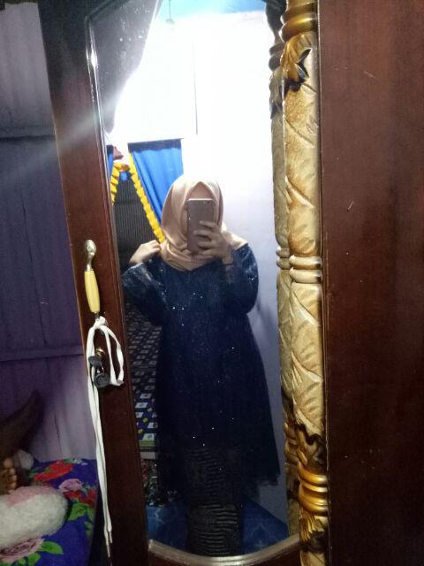 Couple Batik Shofia Brokat Tile Mutiara