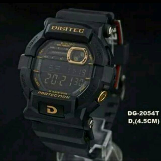 Jam Tangan Sport Digitec DG2054 Kualitas Original Balck Gold Exclusive&Limited Stock