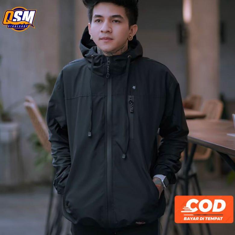 ㄼ JAKET COWOK PARASUT PRIA WATERPROOF HOODIE ANTI AIR OUTDOOR ㅚ
