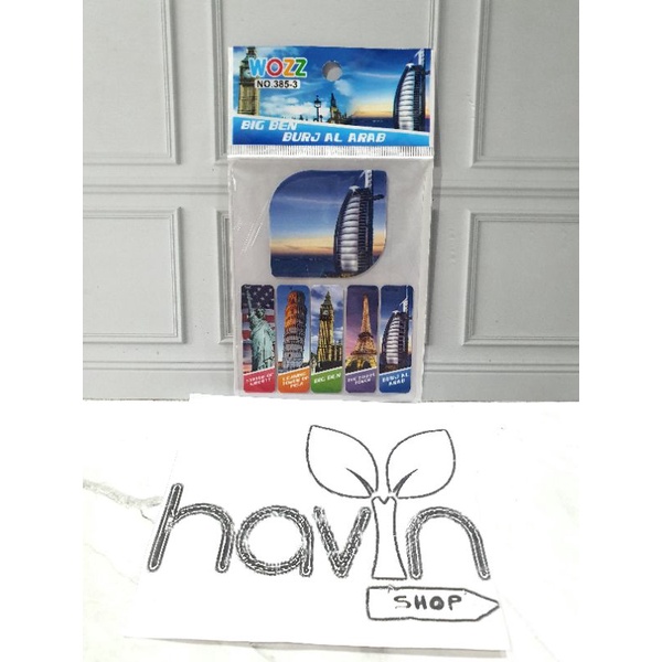 PEMBATAS bahan PLASTIK 5+1 BESAR/STICKY NOTE/STICK NOTE-NEGARA