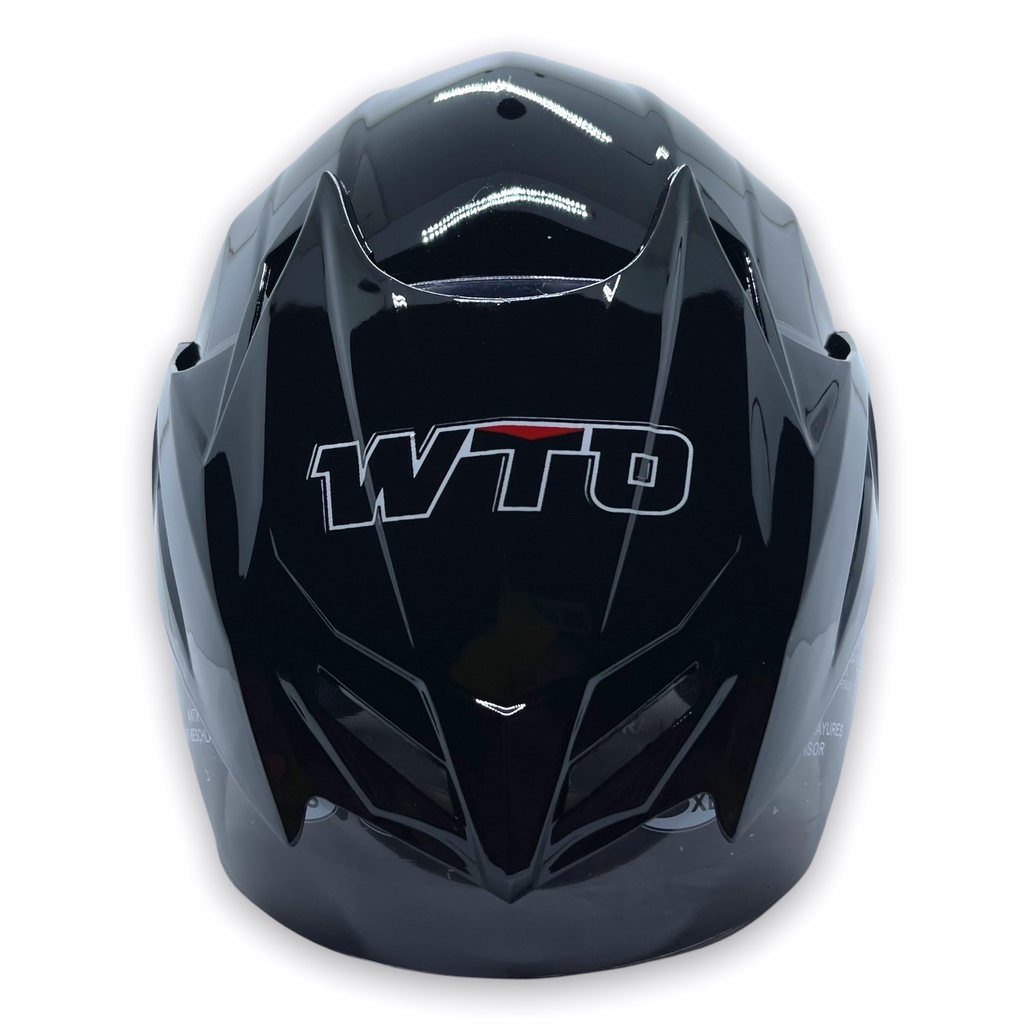 Helm WTO Z1R Pet - D-Smart Polos - Hitam - Half Face ALL SIZE