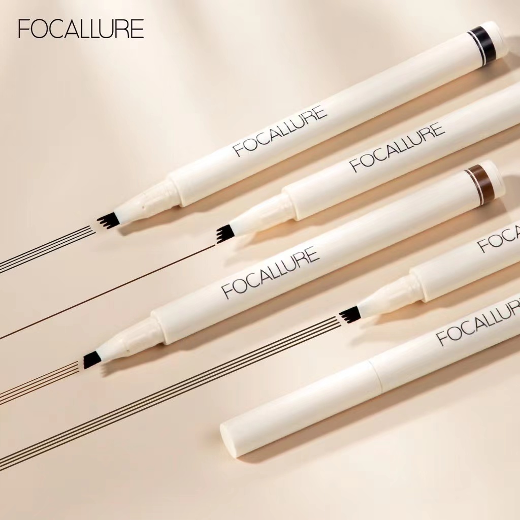 [ORI BPOM] FOCALLURE Anti Air Pensil Alis 4 Garpu Alis Natural Eyebrow Pen | FOCALLURE Anti Air Pensil Alis 4 Garpu - Alis Natural Eyebrow Pen | FA161