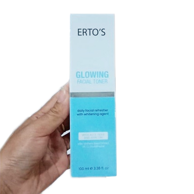 ERTOS Glowing Series Toner BPOM Original 100% Pembersih Wajah Glowing Cerah Bersinar