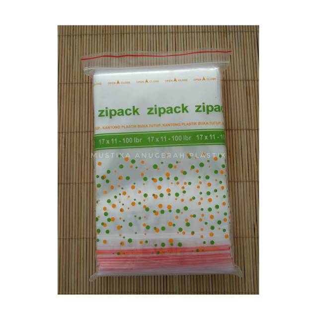 Jual Plastik Ziplock Bening Zipack Cetik Klip Ukuran 11x17 Plastik Produk Makanan Plastik 6829