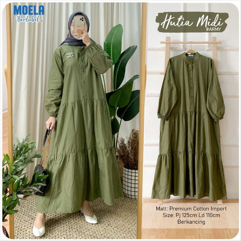 [SIAP KIRIM] 100% ORI MIDI dress by Moela ( Sema Staci Pines #2 Sabrina Sosia)