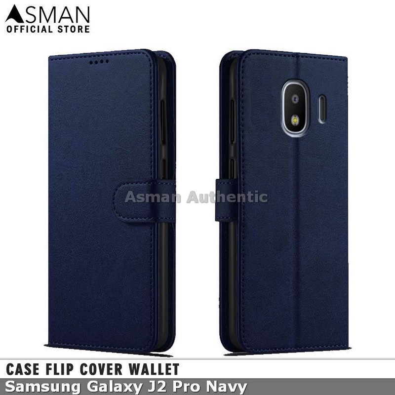 Case Samsung Galaxy J2 Pro Leather Flip Cover Premium Edition