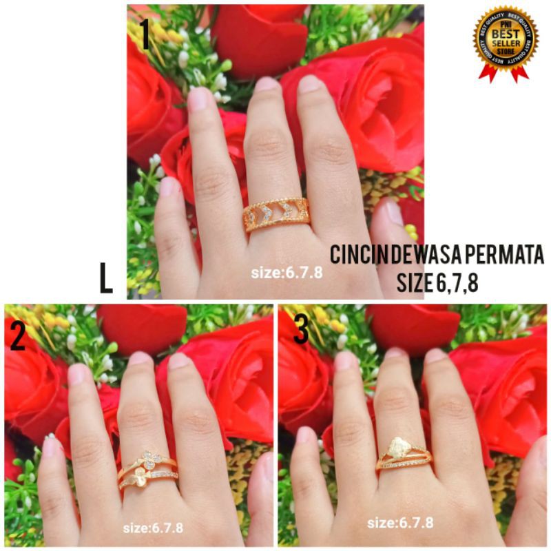 CINCIN XUPING DEWASA' TERBARU MOTIF PILIHAN LAPIS EMAS GOLD